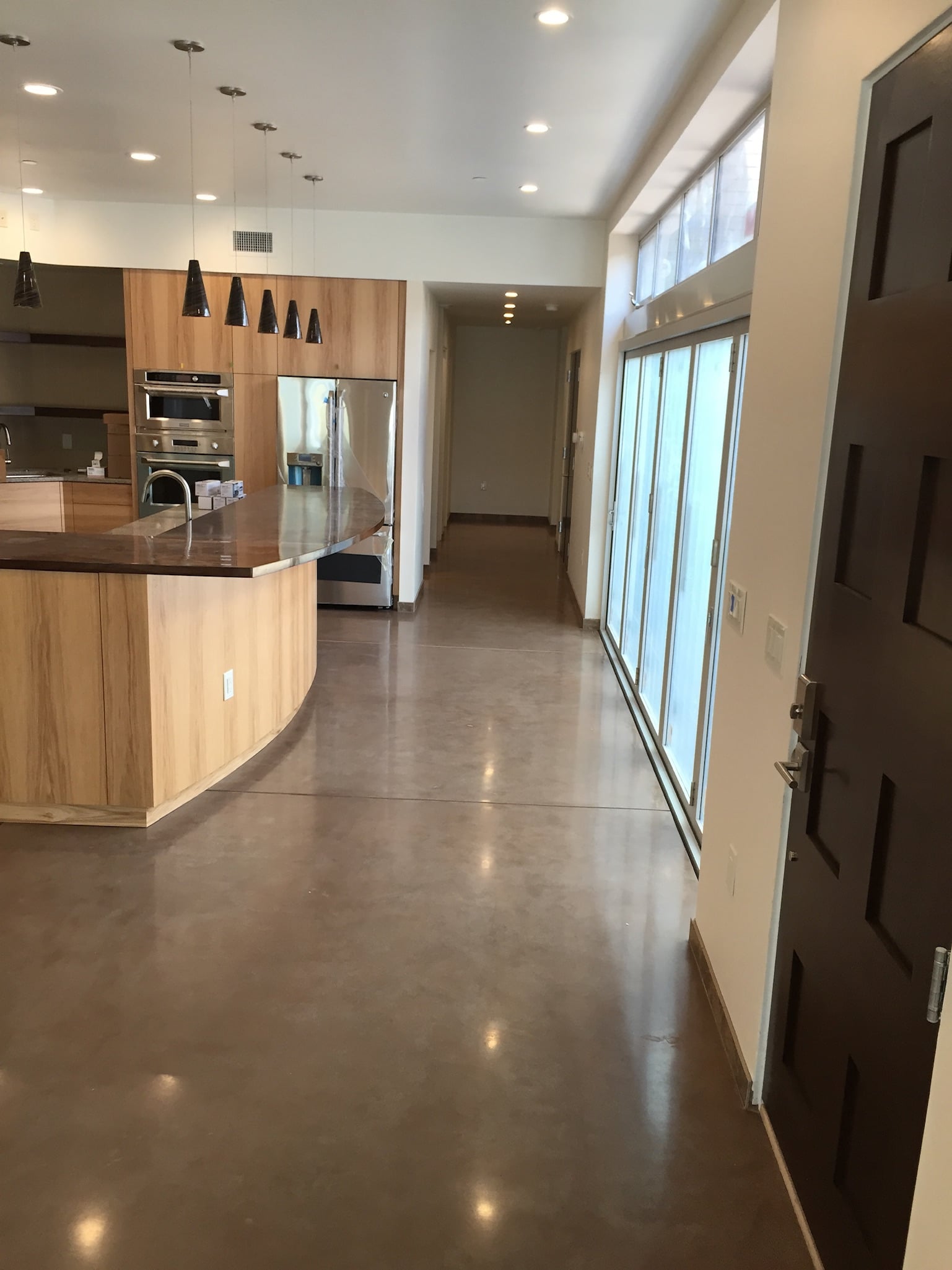 brand new residential polished concrete in tucson arizona